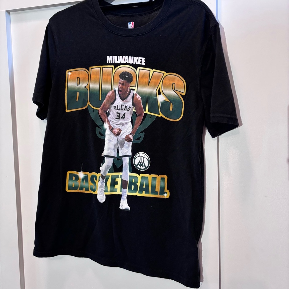 NBA Black T-Shirt with Logo